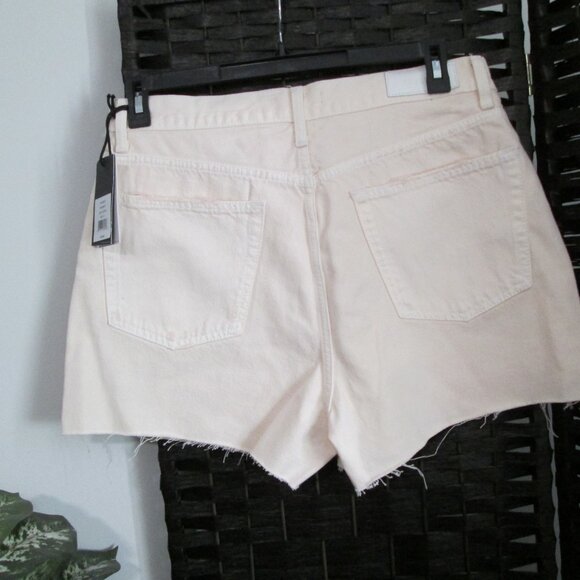 RE/DONE 50s Cutoffs in Vintage White Denim Shorts Sz 31 NWT - Picture 10 of 11